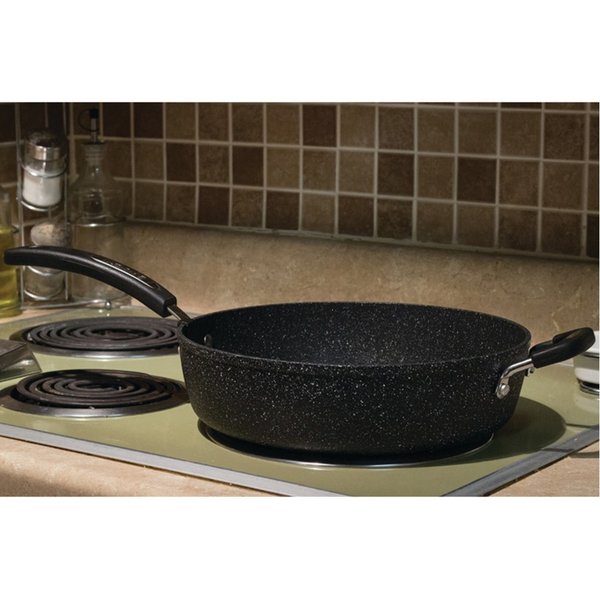 The Rock By Starfrit THE ROCK 11" Deep-Fry Pan with Lid and Bakelite Handles 060705-002-0000